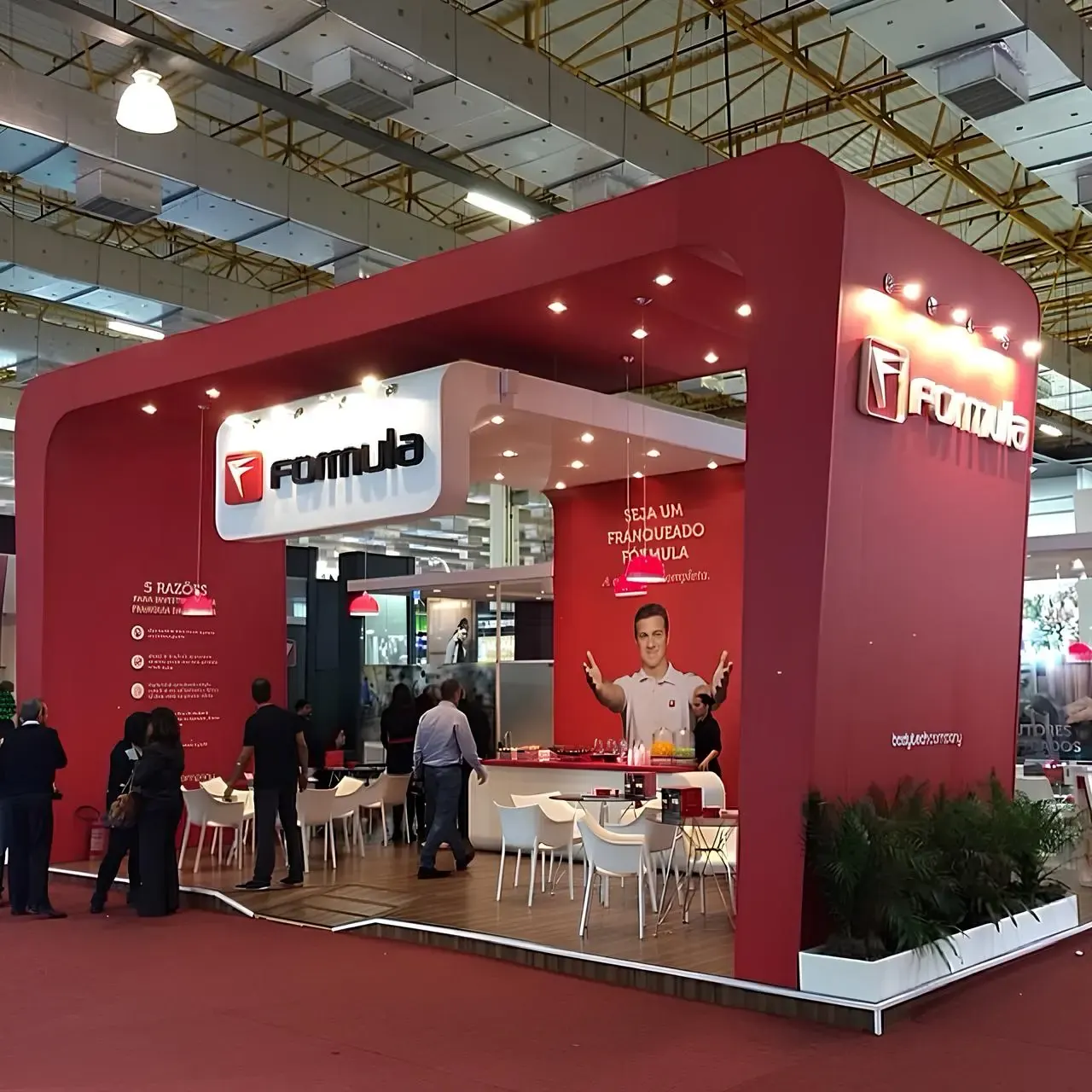 Stand personalizado montado pela DL Feiras e Eventos — projeto 2202