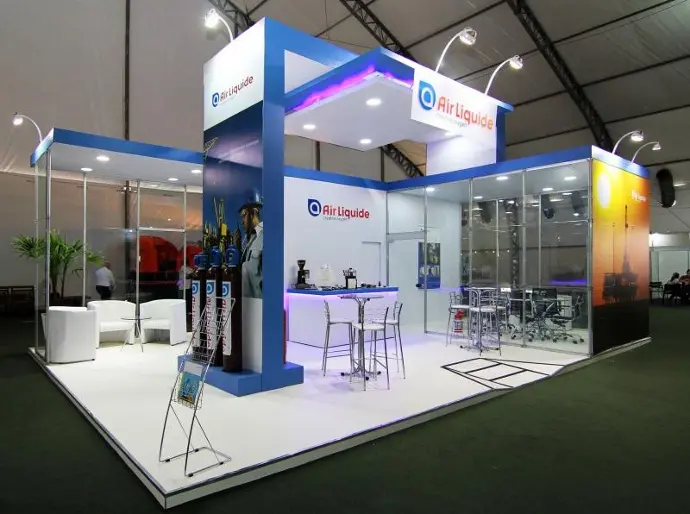 Stand Misto — projeto executado pela DL Feiras e Eventos