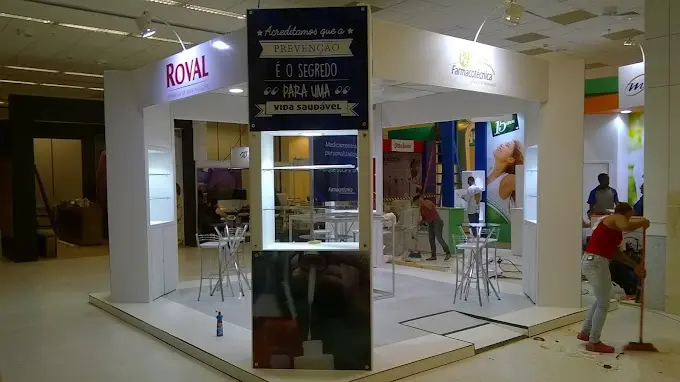 Stand personalizado montado pela DL Feiras e Eventos — projeto 2233