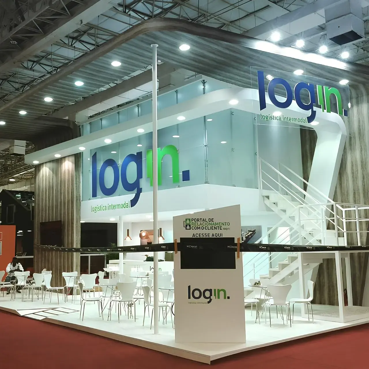 Stand personalizado montado pela DL Feiras e Eventos — projeto 2207