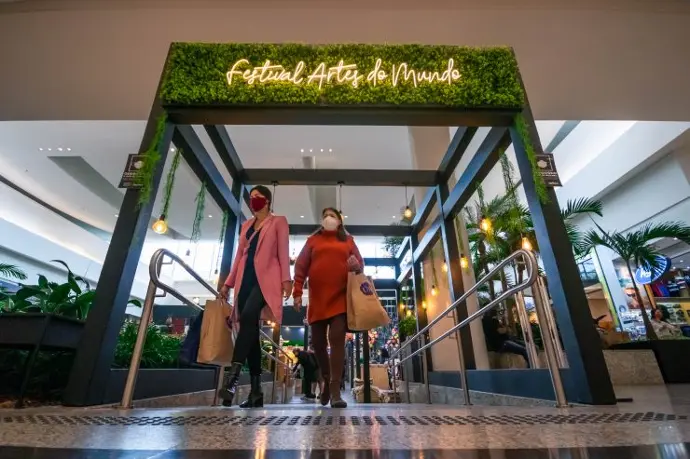 Feira em shopping executada pela DL Feiras e Eventos