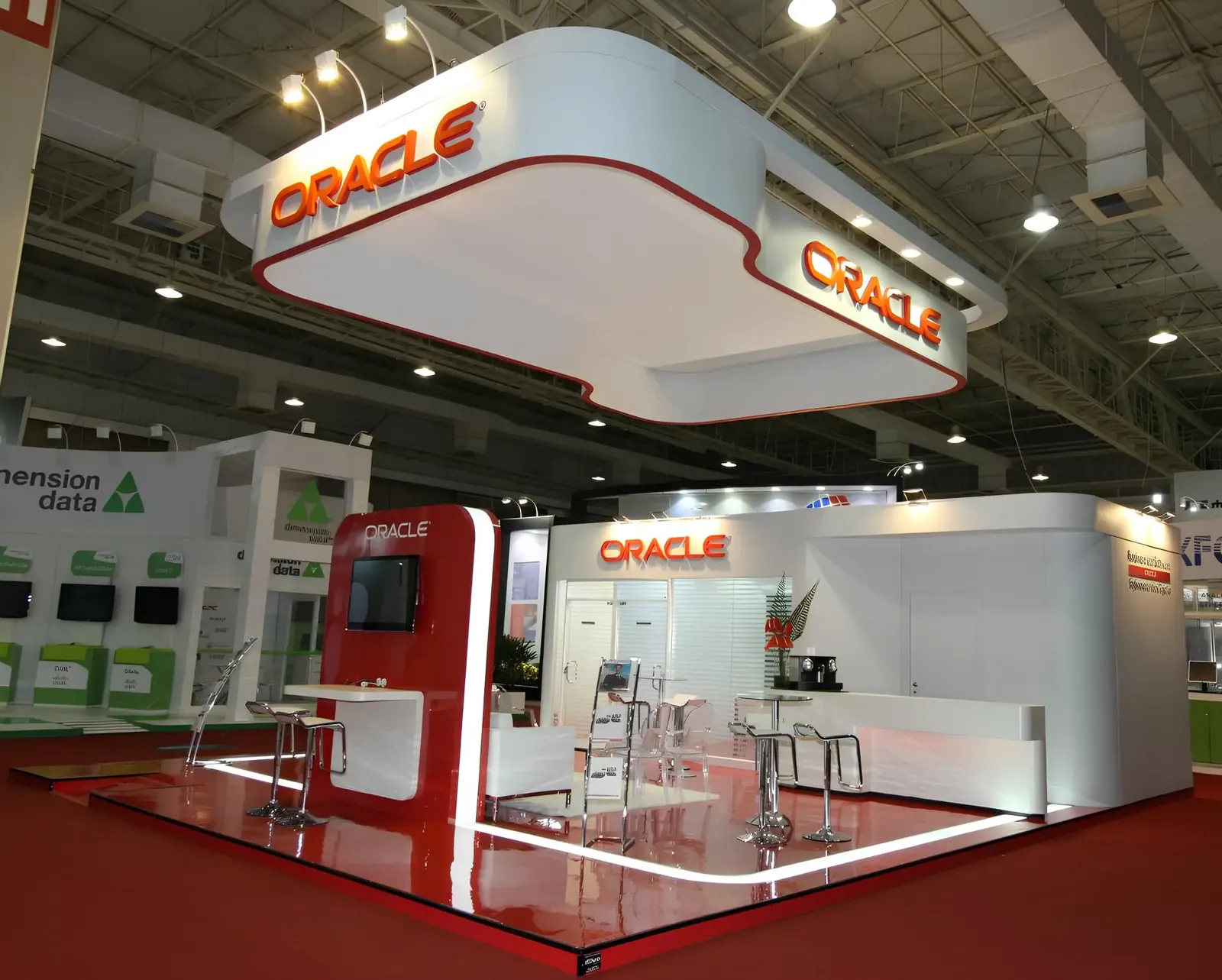 Stand personalizado montado pela DL Feiras e Eventos — projeto 2209