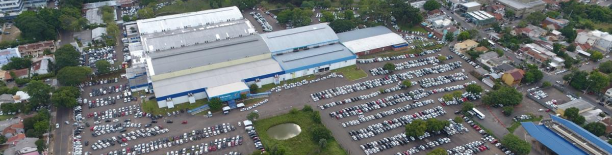 Vista aérea dos Pavilhões da FENAC em Novo Hamburgo, local da Feira Zero+